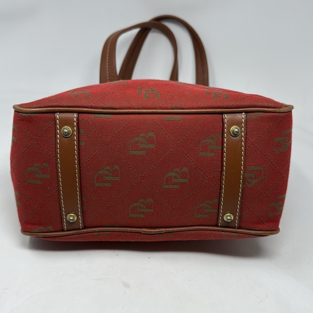 Dooney & Bourke Classic Monogram Canvas Leather Bag - Picture 9 of 16
